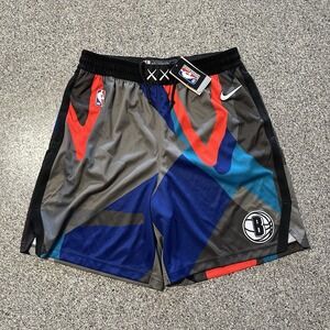 Nike x KAWS Brooklyn Nets Team Issue City Edition Shorts Mens Size 42 XL